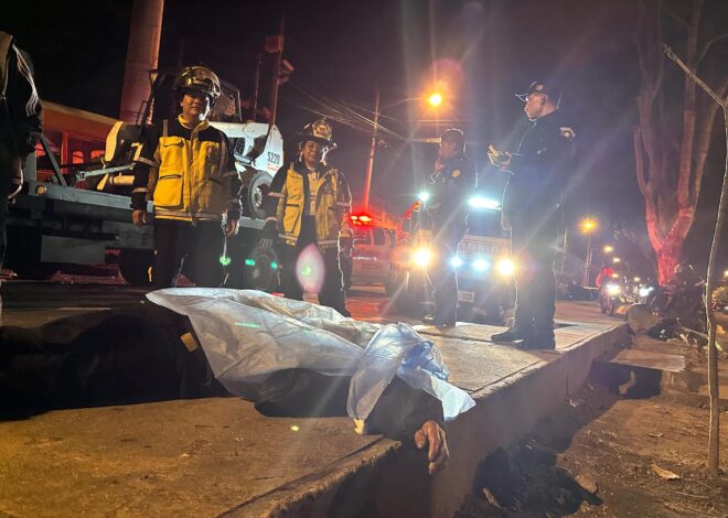 Un hombre fue atropellado por un vehículo que continuó su marcha en la 33 avenida y 38 calle zona 7