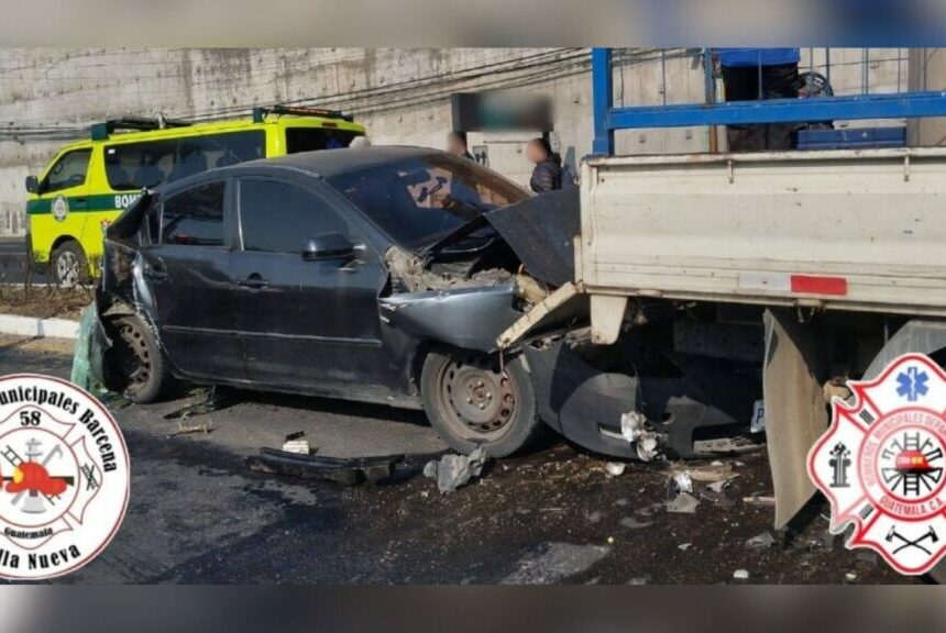 Familia sobrevive a accidente múltiple en la ruta al Pacífico