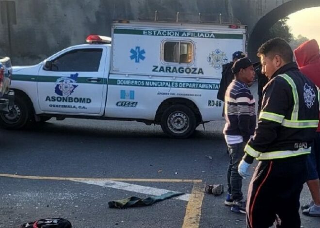 Chimaltenango: Percance vial deja un motorista fallecido