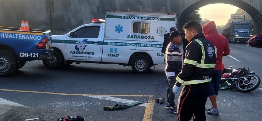 Chimaltenango: Percance vial deja un motorista fallecido