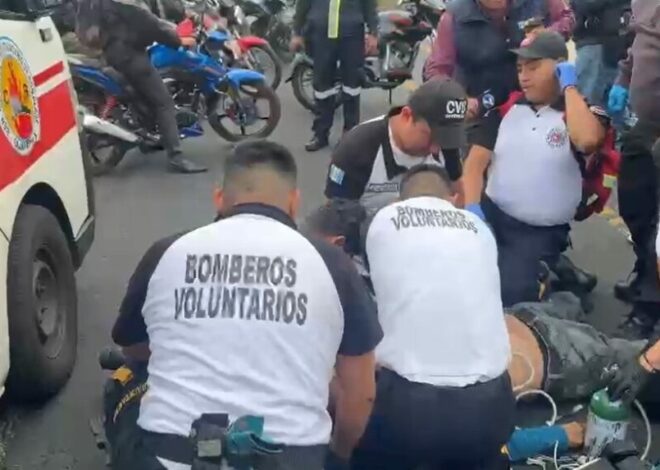 Hombre fue lanzado desde un bus en calzada Roosevelt