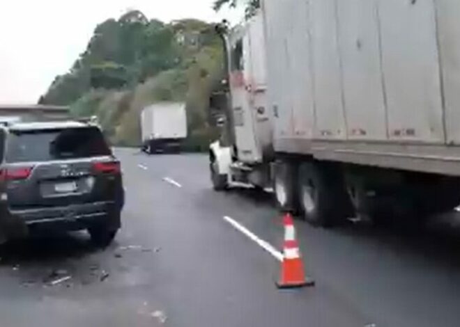 Ruta al Pacífico: Se reporta colisión entre camioneta y tráiler