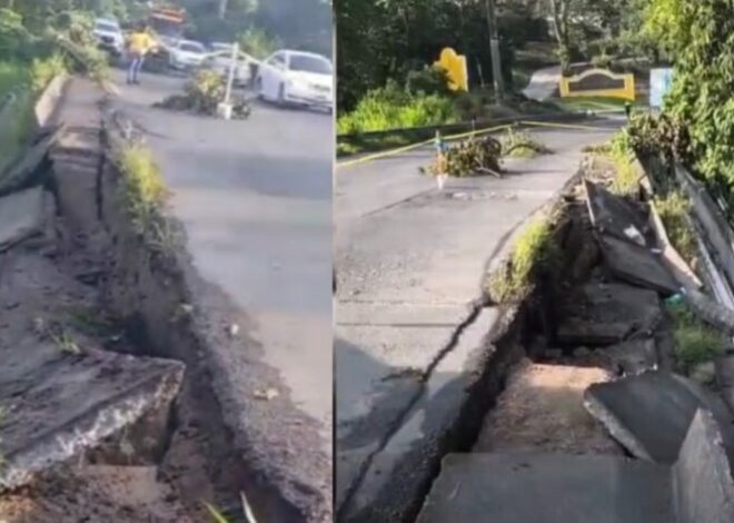 Panorama complicado en Retalhuleu debido a un socavamiento