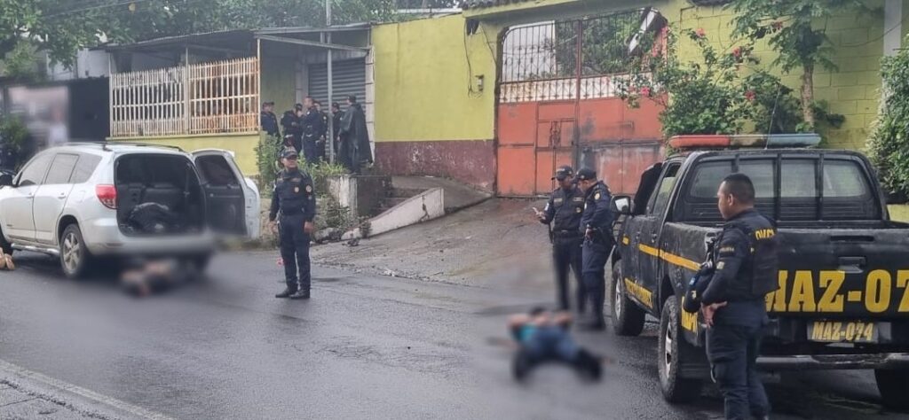 Autoridades capturaron a cuatro presuntos sicarios tras ataque armado en Suchitepéquez