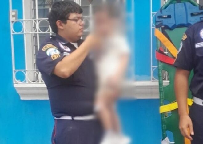 Rescatan a menor con signos de deshidratación dentro de vehículo en Mazatenango