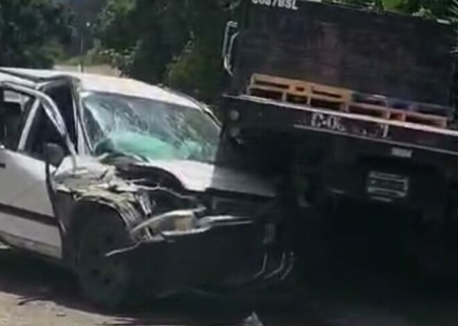 Impactante accidente de tránsito fue reportado en Jalapa