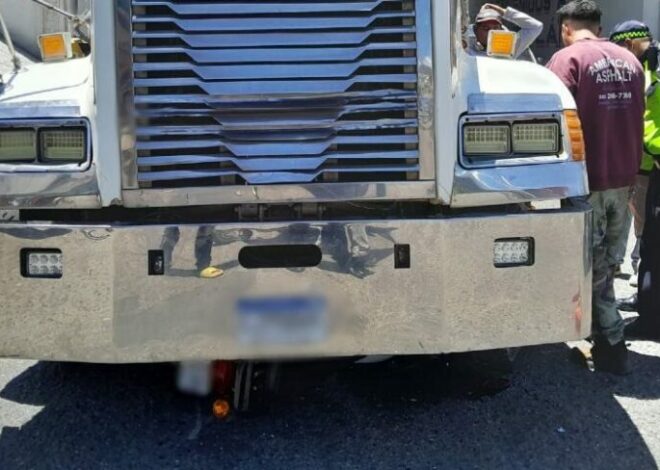 Accidente de tránsito en Amatitlán dejó a motociclista herido