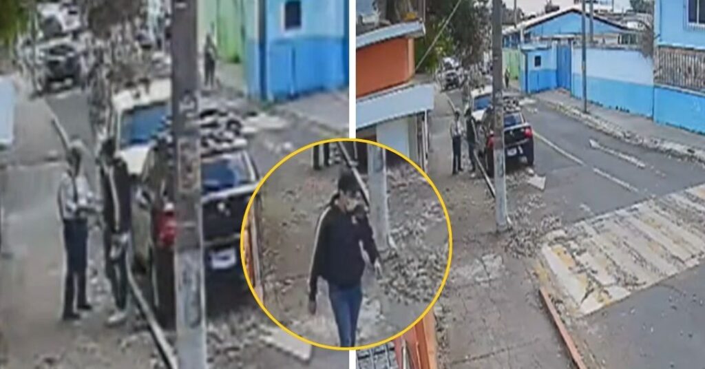 Asaltante huye tranquilamente tras robar mochila en zona 7