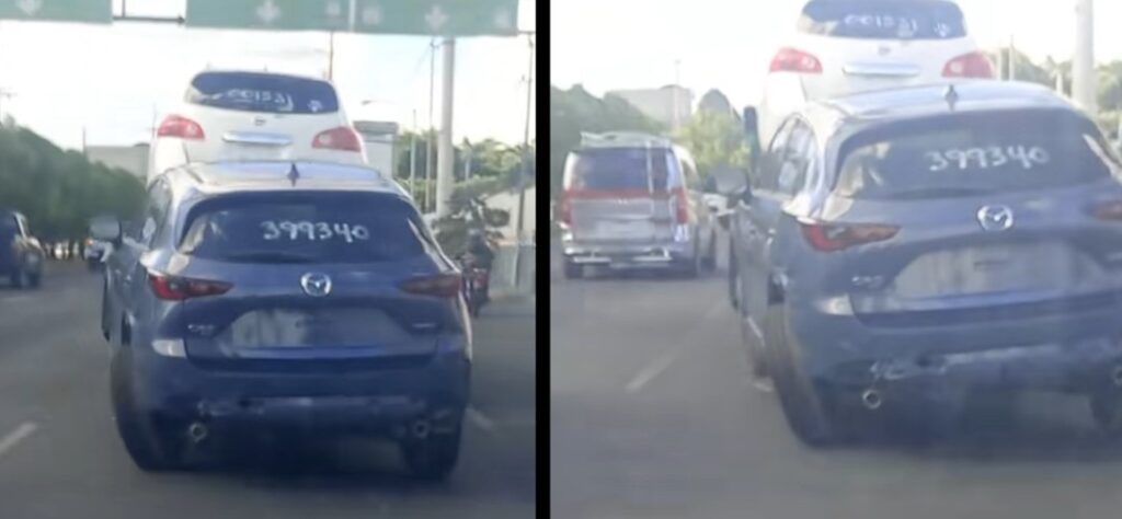 Grúa remolca auto de forma peligrosa en Calzada Atanasio Tzul