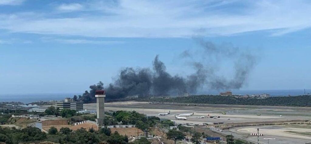 Aeronave usada por gobierno de Maduro se accidenta en aeropuerto venezolano de Maiquetía
