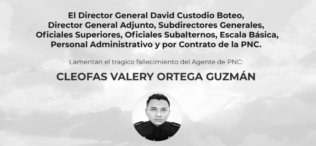 Ministro Jiménez lamenta muerte de agente policial en operativo