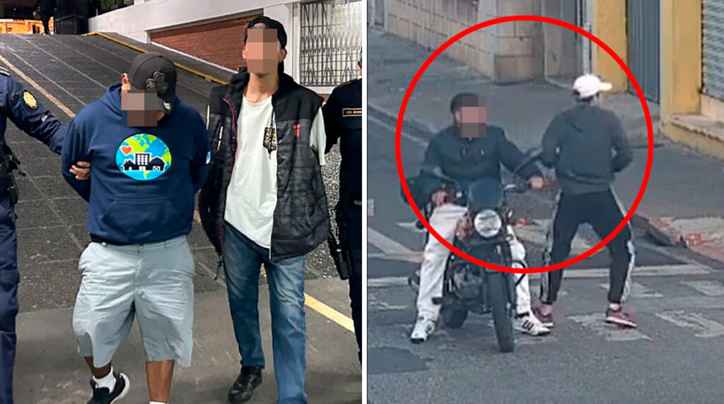 Capturan a “Pinky” y “Cerebro”, son señalados de asaltar a repartidor en zona 1 capitalina