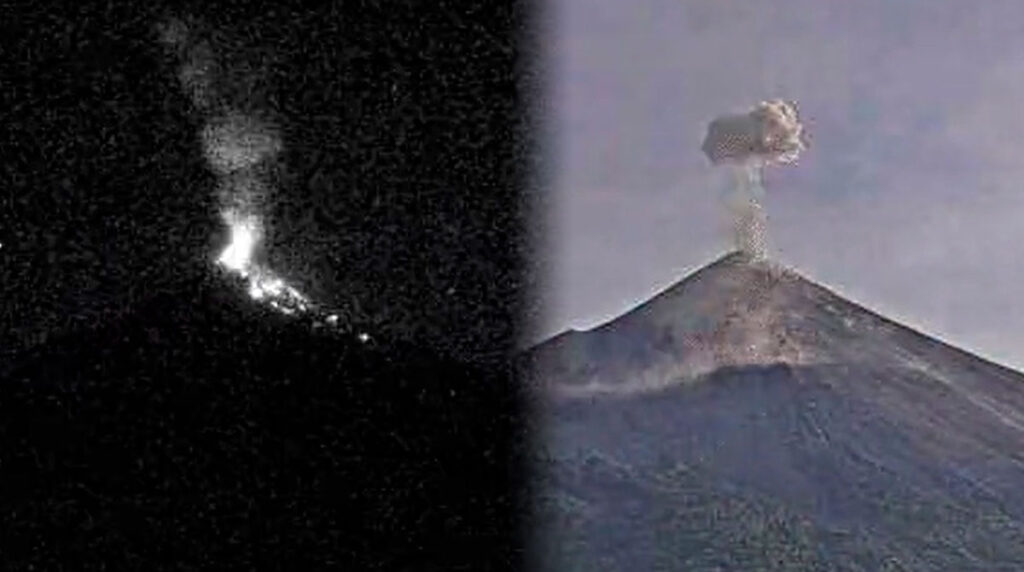 Volcanes Fuego, Santiaguito y Pacaya presentan actividad este lunes 27 de octubre: Insivumeh emite recomendaciones