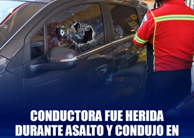 Conductora de vehículo solicitó auxilio en la zona 4 capitalina.