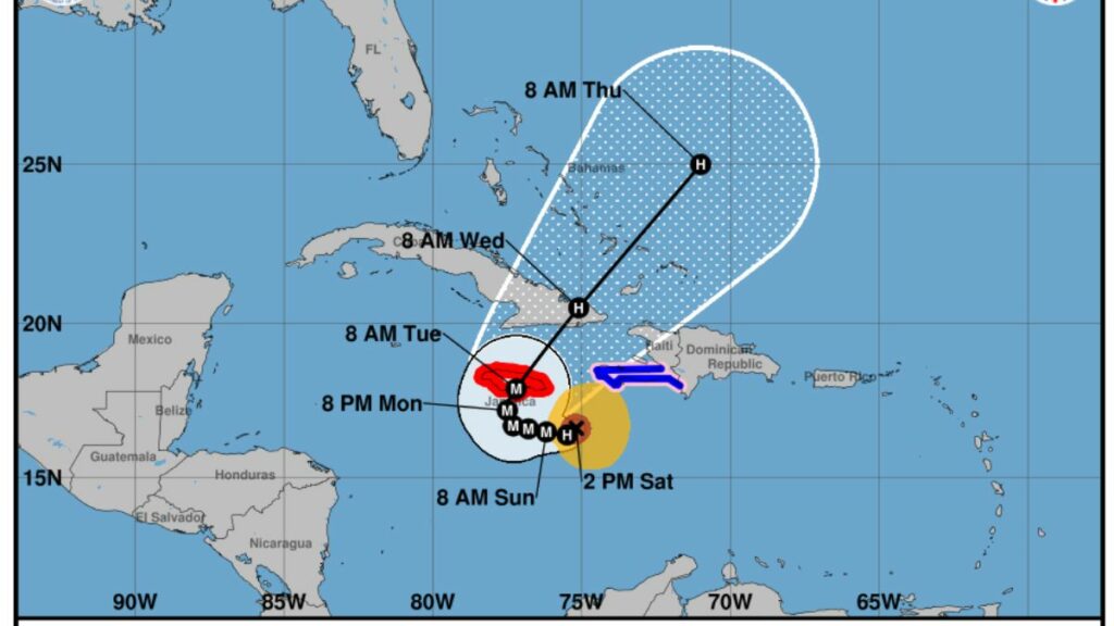 Jamaica y Haití se preparan para impactos ‘catastróficos’ de huracán Melissa