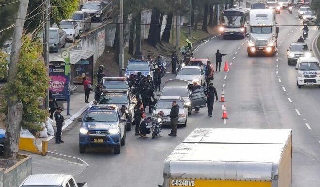 PNC realiza operativos de seguridad en varias zonas de la capital