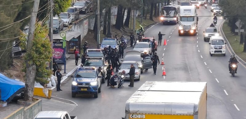 PNC realiza operativos de seguridad en varias zonas de la capital