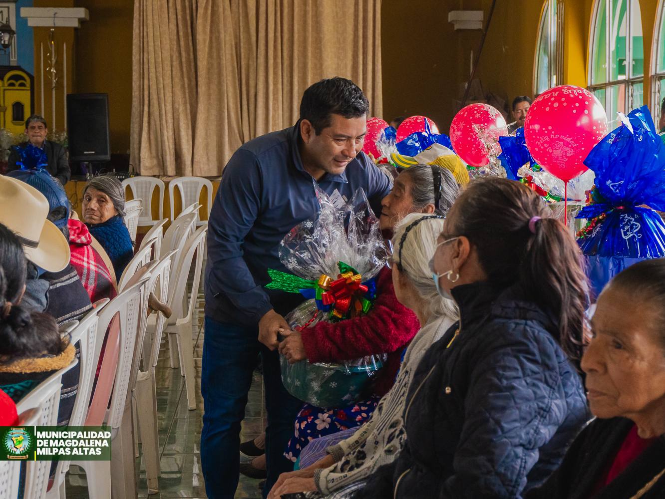 ¡Celebramos junto a nuestros queridos adultos mayores! dijo el alcalde de Magdalenas Milpas Altas.