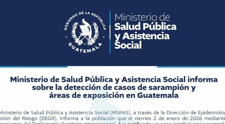 Confirman brote de sarampión en Guatemala tras evento masivo en Sololá