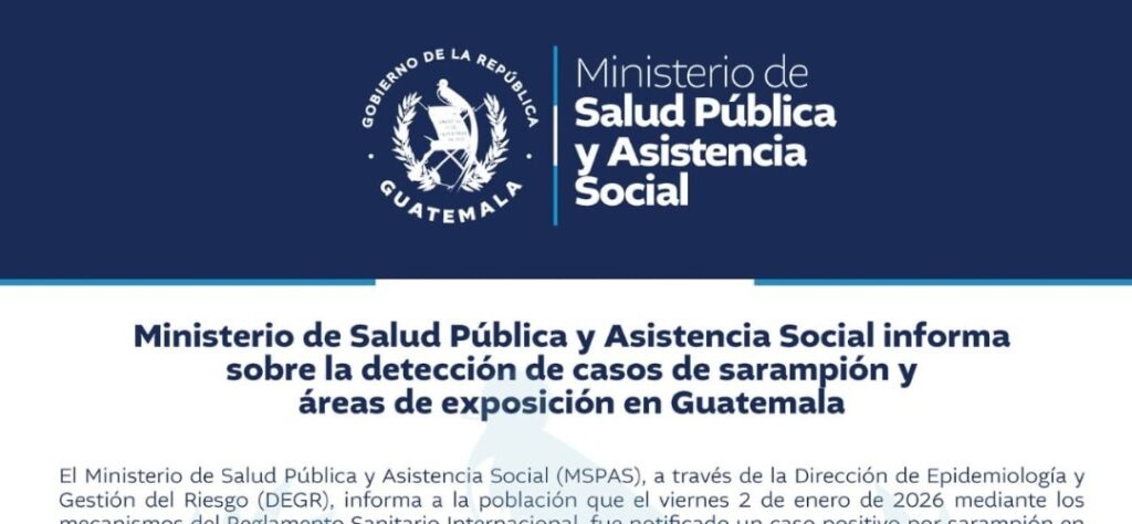 Confirman brote de sarampión en Guatemala tras evento masivo en Sololá