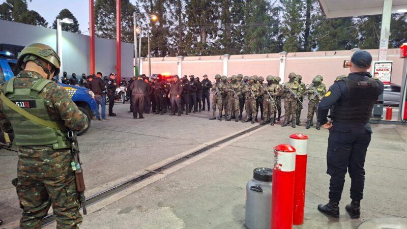 PNC y Ejército refuerzan operativos conjuntos en el marco del estado de sitio